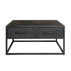 Salontafel New York 80cm Visgraat – Zwart